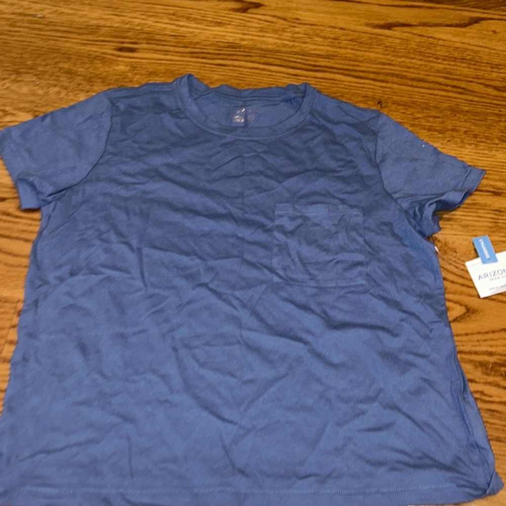 Arizona Semi-fit Pocket Tee Large NWT vintage indigo New Lg Juniors